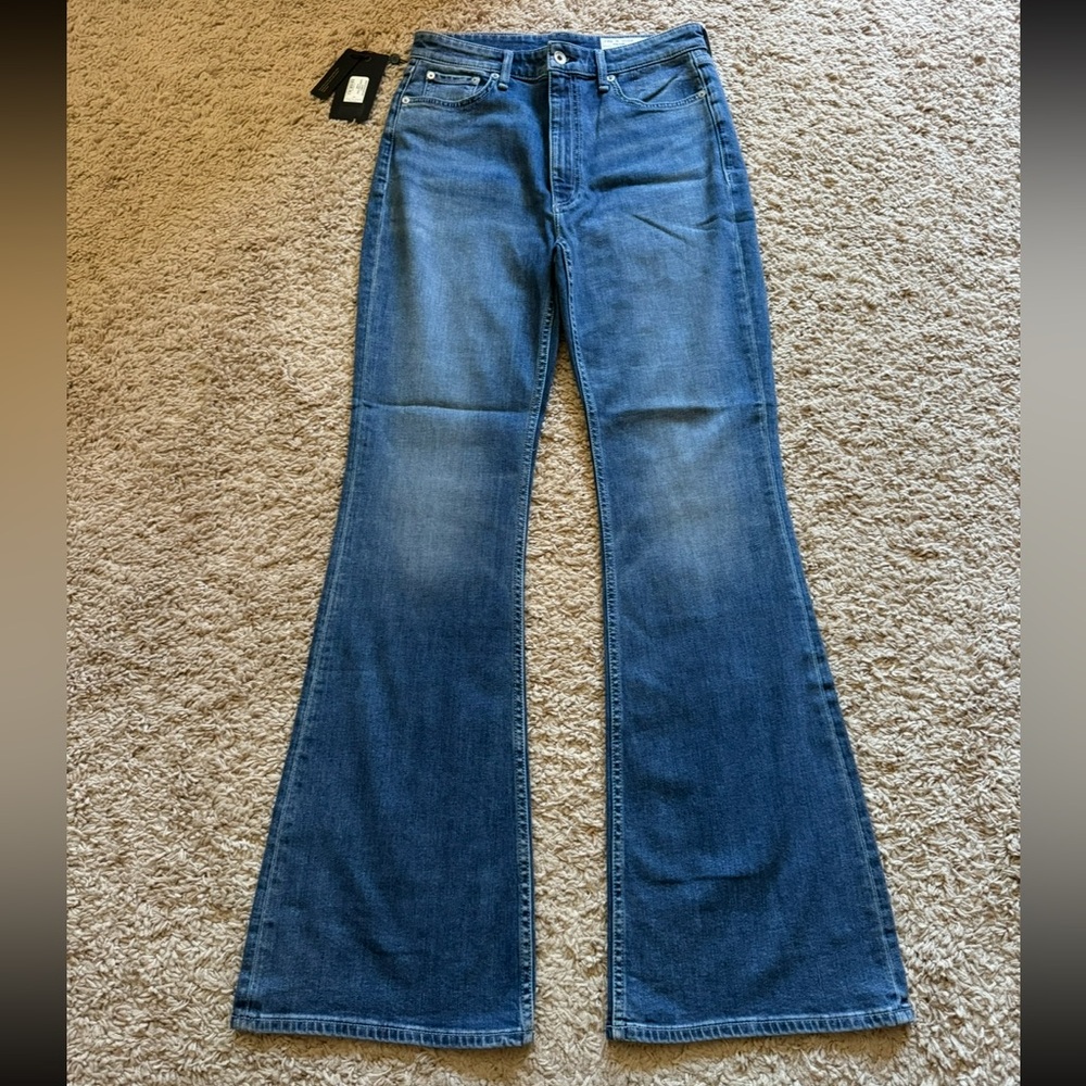 NWT Rag & Bone Casey Corso High Rise Flare Jeans Size 29